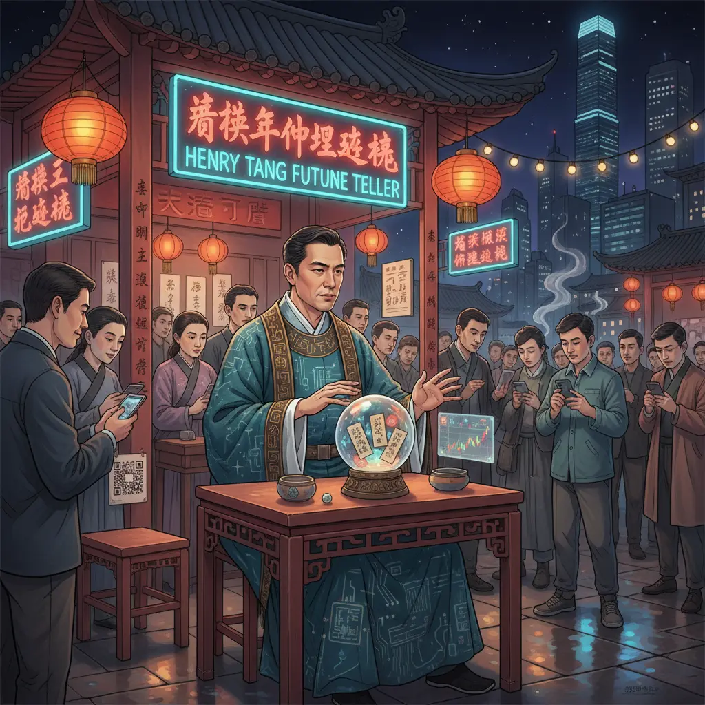 廟街算命 - 唐英年