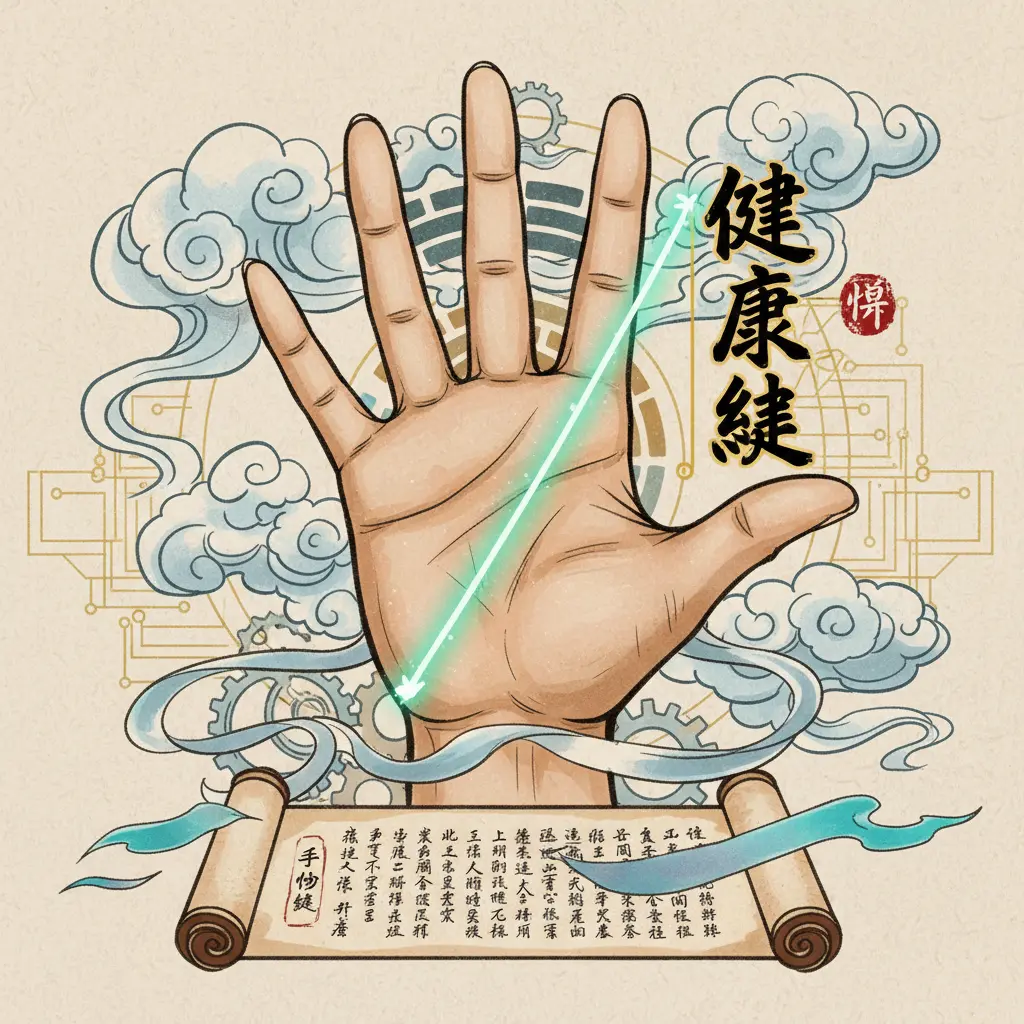 手相解讀 - 健康線