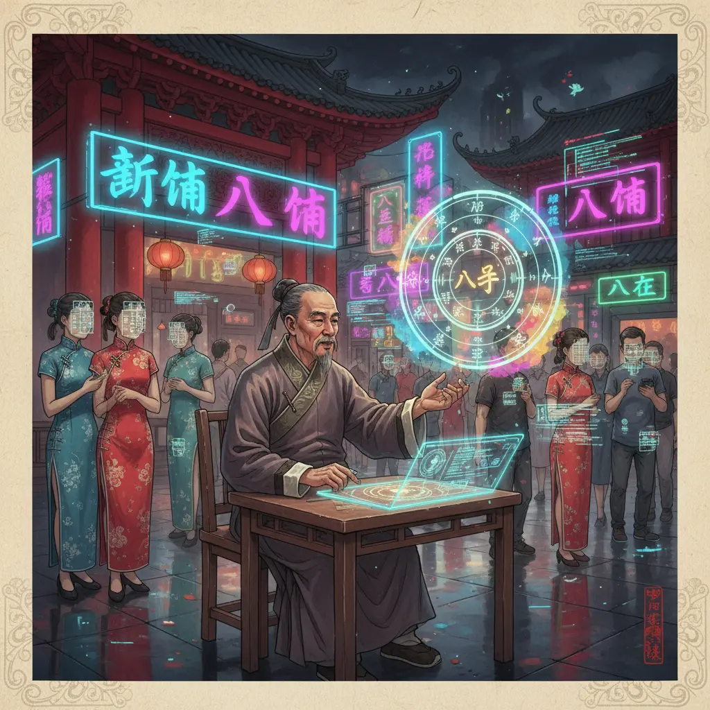 廟街算命 - 八字命盤