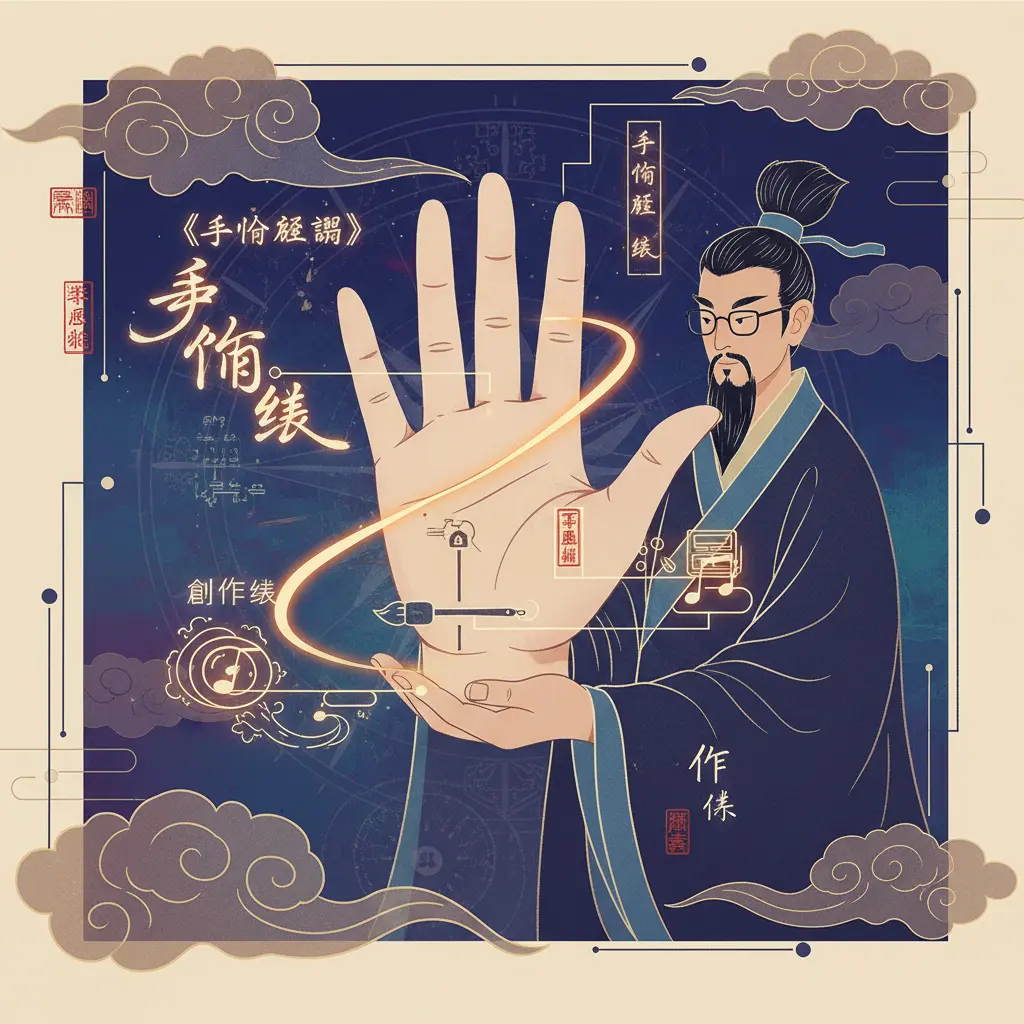 手相解讀 - 創作線