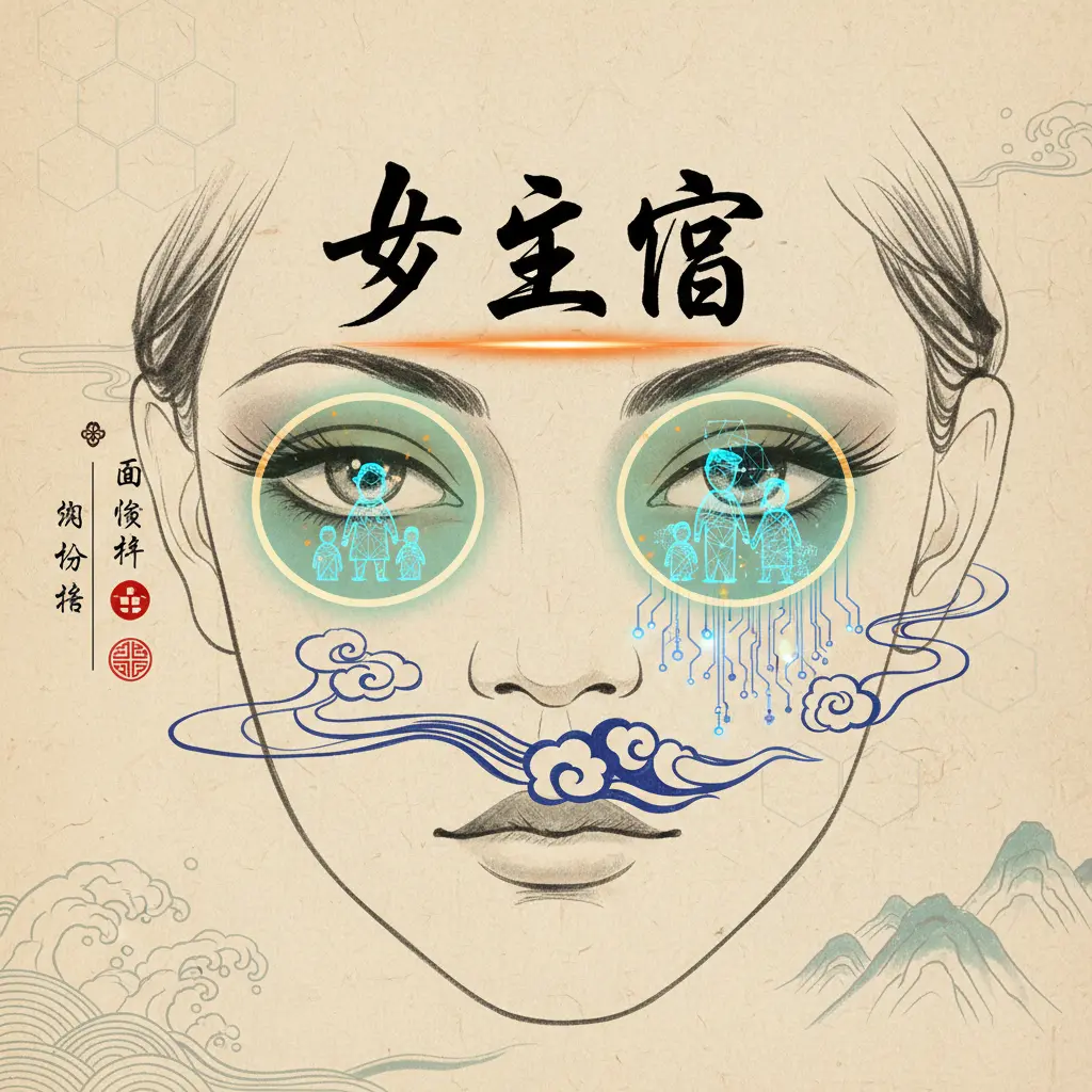 面相分析 - 子女宮