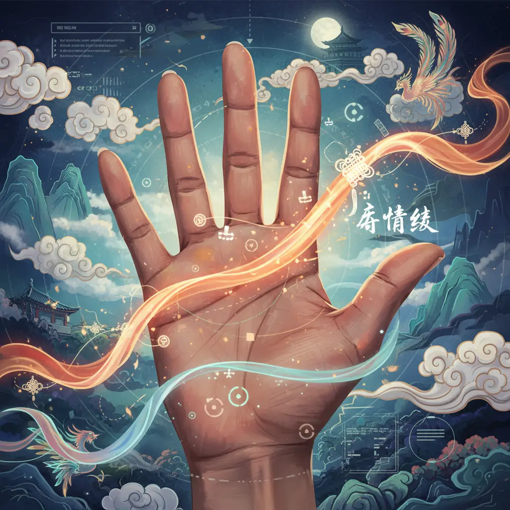 掌相 - 感情線