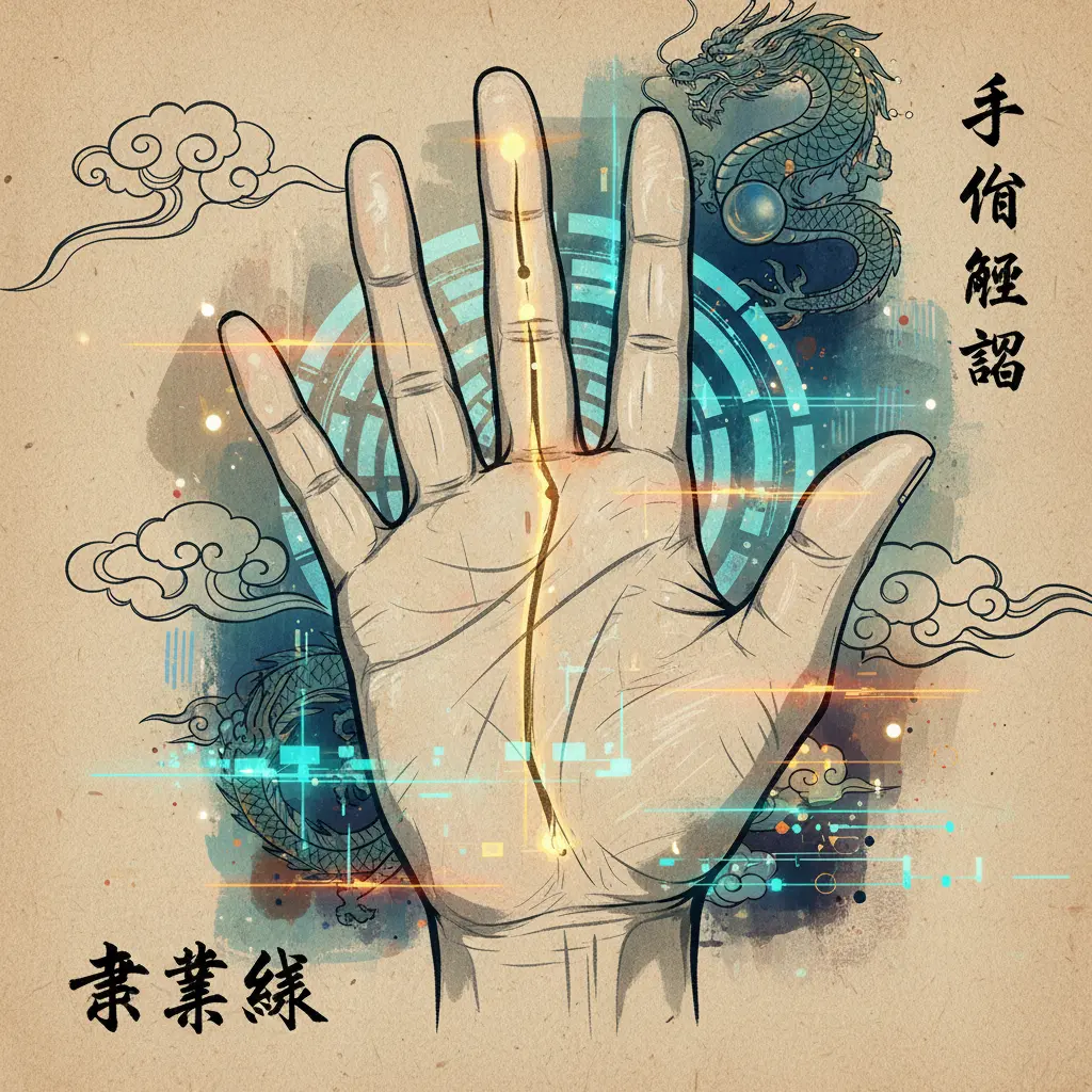 手相解讀 - 事業線