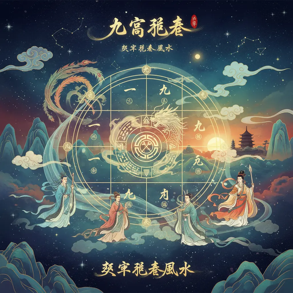 玄空飛星風水 - 九宮飛星