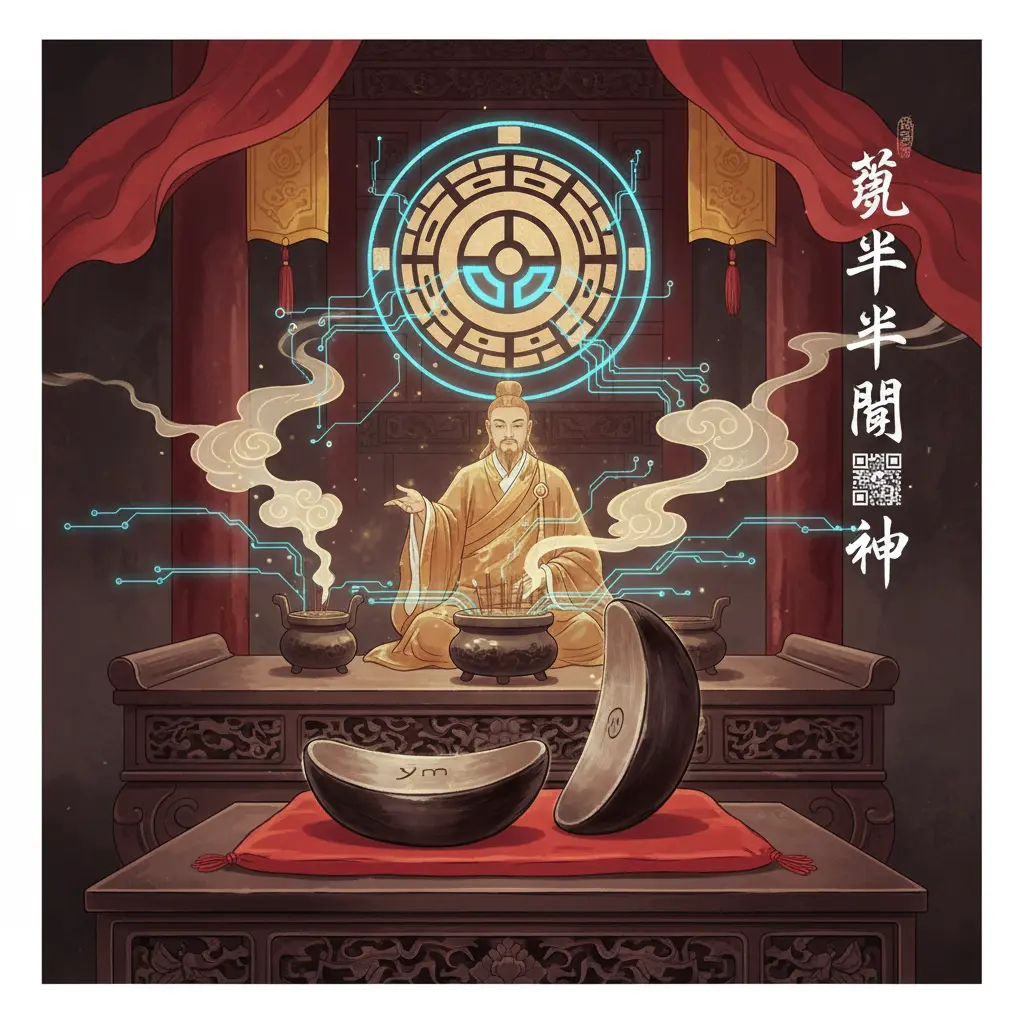 道教問神 - 筊杯