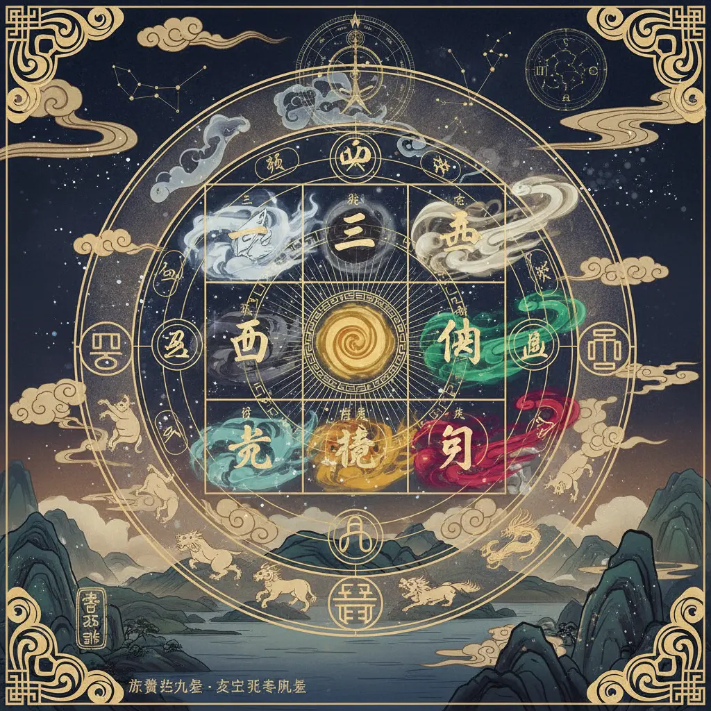 玄空飛星風水 - 洛書紫白九星