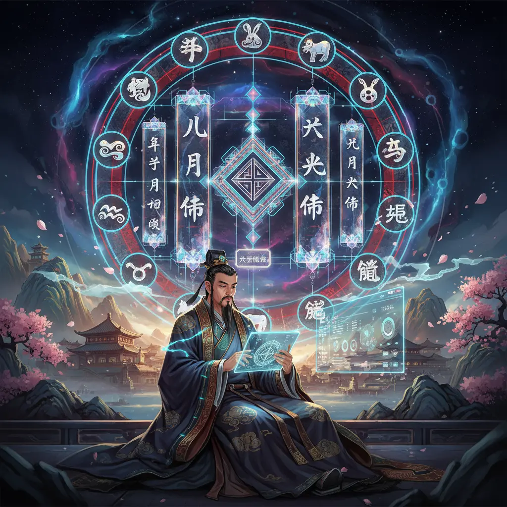 八字批命 - 八字命盤