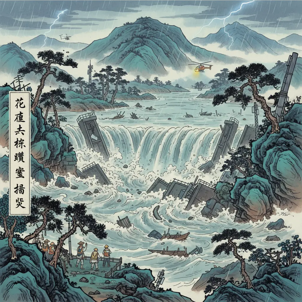 洪災 - 花蓮馬太鞍堰塞湖