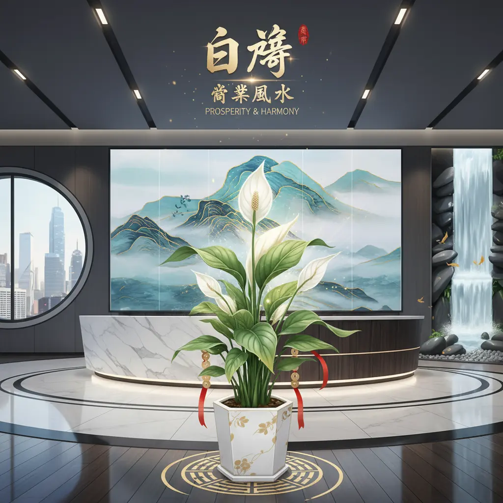 商業風水 - 白掌