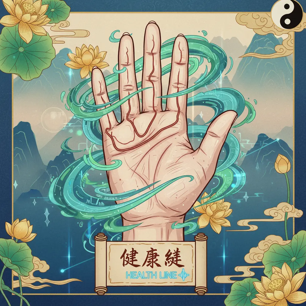掌相 - 健康線